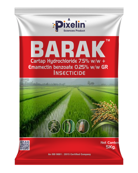 Cartap Hydrochloride 7.5% + Emamectin Benzoate 0.25% GR