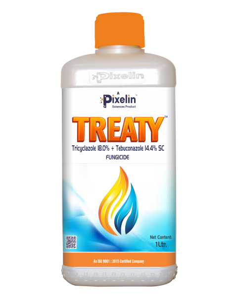 Tricyclazole 18% w/w + Tebuconazole 14.4% w/w SC